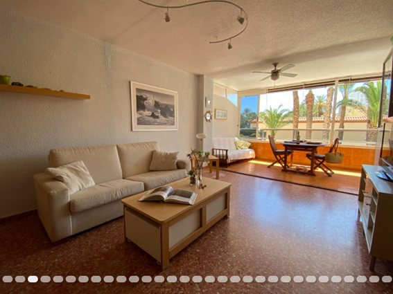 Luminoso piso con vistas al mar en la playa El Raco